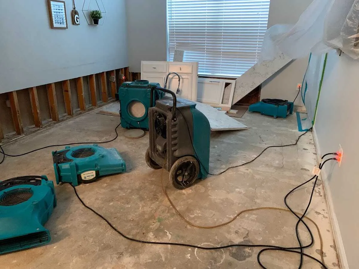 Dehumidifier in flood-cut room for Water Extraction & Removal in Lower Swatara